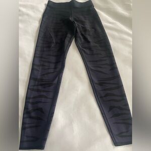 COR by Ultracor small leggings purple black zebra  compression comfort waist